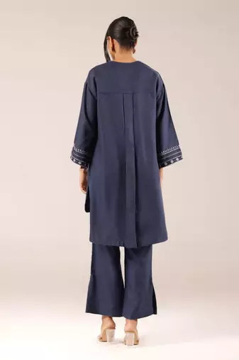 Blue azure bloom kurta set