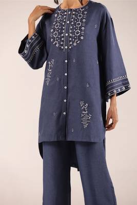 Blue azure bloom kurta set 3
