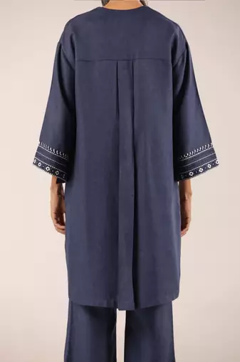 Blue azure bloom kurta set