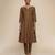 Brown chanderi kurta set