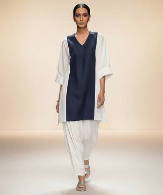Ivory chanderi kurta set 1