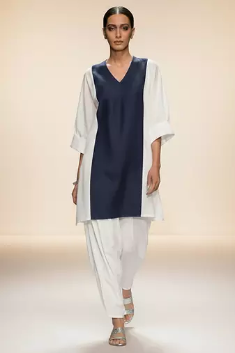 Ivory chanderi kurta set