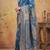 Dark blue elegant silk blend soft fabric saree for women – lightweight traditional saree