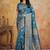 Sky blue elegant silk blend soft fabric saree for women – lightweight traditional saree