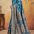 Sky blue elegant silk blend soft fabric saree for women – lightweight traditional saree