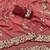 Pink color amazing Sequences  Thread Embroidery Work Vichitra Silk Saree