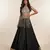 Black Silk Lehenga with Beaded Fringe Blouse