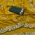 Yellow color amazing Sequences  Thread Embroidery Work Vichitra Silk Saree