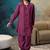Magenta pintuck kurta set