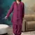 Magenta pintuck kurta set