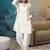 Ivory pintuck kurta set