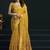 Yellow munga cotton mina work sarees