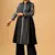 Classic black printed cambric cotton kurta set for effortless daywear