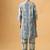 Elegant blue printed cotton kurta set for everyday sophistication
