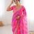 Padding chiffon georgette saree with laheriya gold foil work