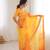 Padding chiffon georgette saree with laheriya gold foil work