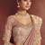 shaded cream & gray pure smooth zari silk blend with sequince & weaving heavy embroidery work saree