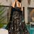 Black anarkali dress heavy digital print fully stitched flared with dupatta