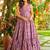 Onion pink anarkali dress heavy digital print fully stitched flared with dupatta