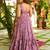 Onion pink anarkali dress heavy digital print fully stitched flared with dupatta