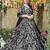 Black anarkali dress heavy digital print fully stitched flared with dupatta