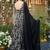 Black anarkali dress heavy digital print fully stitched flared with dupatta