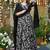 Black anarkali dress heavy digital print fully stitched flared with dupatta