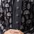 black velvet finish floral embroidery indo western sherwani