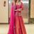 Pink Organza Lehenga Set with Heavy Embroidered Jacket Blouse and Zari Work Dupatta