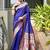 Purple soft banarasi silk paithani saree with rich zari & meena woven shiny pallu, zari butties & tassels