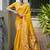 Yellow soft banarasi silk paithani saree with rich zari & meena woven shiny pallu, zari butties & tassels