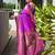 Magenta soft banarasi silk paithani saree with rich zari & meena woven shiny pallu, zari butties & tassels