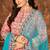 Multicolor art silk geometric print semi stitched size up to 42 salwar suits