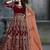 Maroon velvet zari work semi stitched size up to 42 salwar suits