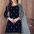 Dark green velvet zari work semi stitched size up to 42 salwar suits