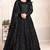 Black net stone work semi stitched size up to 42 salwar suits