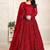 Red net stone work semi stitched size up to 42 salwar suits