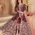 Maroon art silk sequins work semi stitched size up to 42 salwar suits