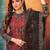 Black net sequins work semi stitched size up to 42 salwar suits