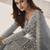 Grey net sequins work semi stitched size up to 42 salwar suits