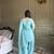 Aqua blue eid special Crunchy Silk patiala set with dupatta