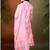 Yash gallery women's cotton buta print a-line kurta paired with elastic bottom and duptta (pink)