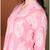 Yash gallery women's cotton buta print a-line kurta paired with elastic bottom and duptta (pink)