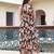 Yash gallery women's chiffon floral printed maxi length square neck sleeveless summer dress (black)