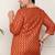  women's rayon staple plus size zig-zag print a-line short kurti (orange)