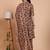  women   s cambric cotton floral print short kurta pant with dupatta set (green)