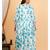  women's cotton floral printed 3/4th sleeve v-neck embroidered work anarkali kurta with dupatta