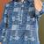 Yash gallery women's cotton geometrical print straight kurta with pant and duptta (blue)