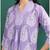 Yash gallery women's cotton buta print a-line kurta paired with elastic bottom and duptta (lavender)