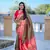  Dark green color zari weawing Meenakari design  Pethani silk saree